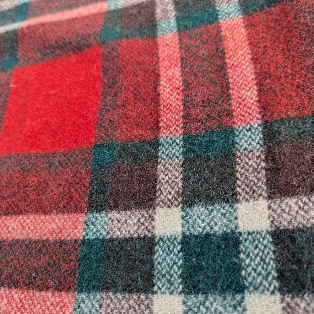 vintage 1940's WOOL CAMP BLANKET 40's - Picture 5 of 11